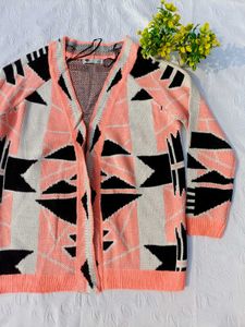 Geometric Knit Cardigan 🖤🪷