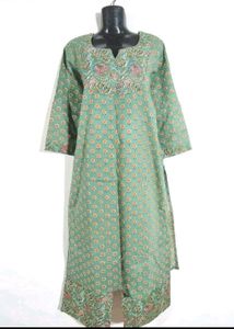 New Cotton Kurta And Plazo Set