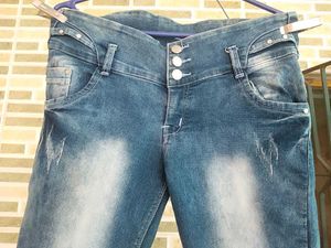 Denim Capri Pants