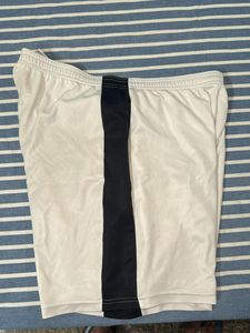 Nike White &amp; Black Athletic Shorts
