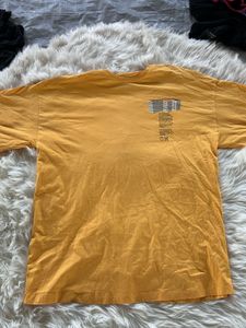 Yellow Graphic Print Tee