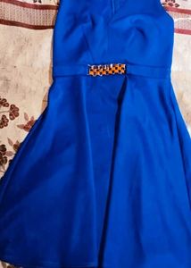 Blue Embellished Skirt