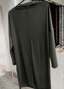 Olive Tunic Dress Can B Worn As T-shirt