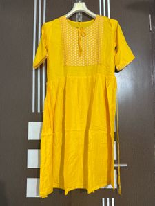 Elegant Yellow Kurti