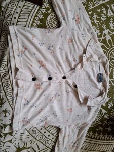 Floral Knit Cardigan Crop Top