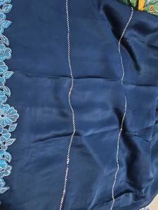 Elegant Navy Blue Saree
