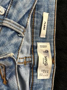 MNG Flare Denim Jeans - Size US 7