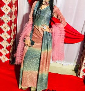 Glitter Multicolour Fishcut Gown