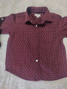 Cute Patterned Baby Shirt 9-12 M