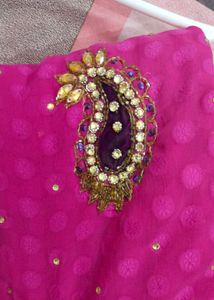 Beautiful Saree With Embroidery