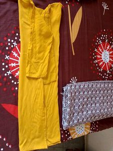 Mustard Yellow Kurti