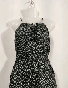 Black Nd White Jumpsuit