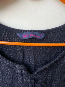 Black Chikankari Kurti