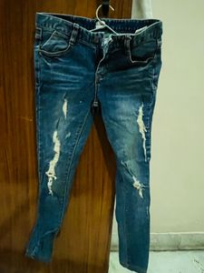 Distressed Denim Jeans 28 size