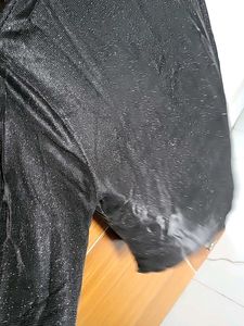 Sparkly Black Long Sleeve Top