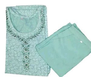 Kurta set Beautiful Neck Work
