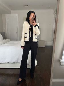 Brown &amp; White Button Cardigan