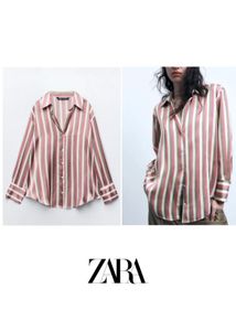 Zara Striped Satin shirt