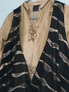 Partywear Ethnic Gawn Dress With Shrug