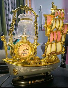 Table Lamp With Clock⏰ New✅