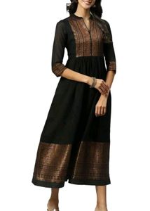 Biba Anarkali Gown Black For Woman