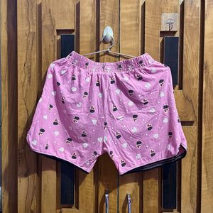 Cute Pink Heart Night Pajama Set