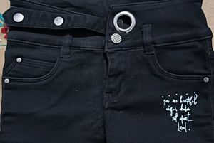 Black Bootcut Jeans for Kids 🤍