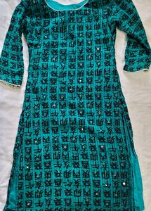 Printed Cotton Casual Kurta Size XS