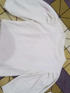 White Puff Sleeve Top