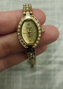 23K Gold Plated Classic Women's Watch