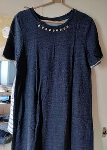 Blue Embellished Dress