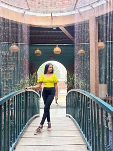 Stylish Yellow Puff Sleeve Top