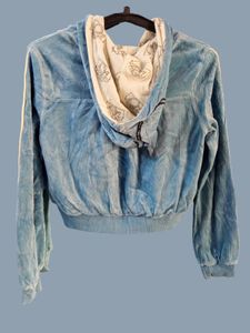 Sky Blue Velvet Jacket