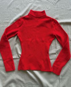Red Turtleneck Sweater