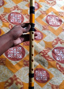 Radhe Flutes PVC Fiber C Natural Bansuri Middle