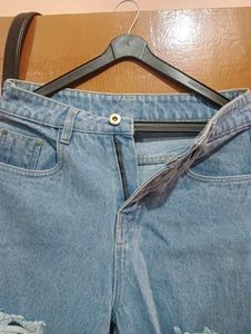 Straight Fit Blue Jeans