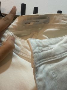 Chic White  Skinny Jeans ZARA
