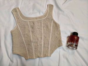 Lace Corset Style Tank Top