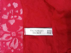 Victoria&#39;s Secret Red Lace Trim Briefs
