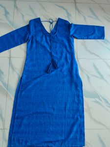 Blue Cotton Kurta