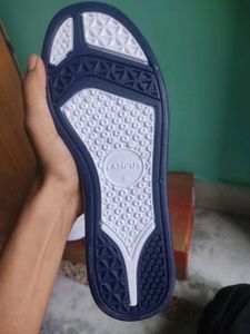 Campus White and navy blue Casual Sneakers for men