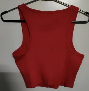 Red Color Tank Top
