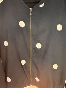 Polka Dot Bomber Jacket