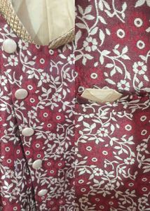 Unique &amp; Stylish Print Sherwani Set