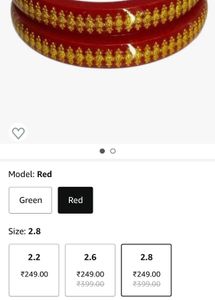 Beautiful Red Bangles