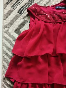 Allen Solly Red Kids Party Dress