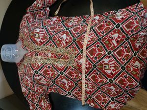 Women&#39;s Red Ethnic Kurti♥️