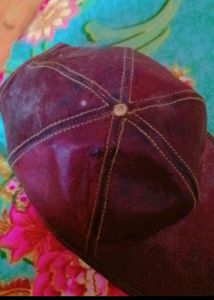 Pure Leather Cap
