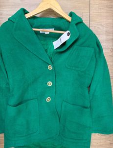 Chic Green Blazer - Bust Fit Upto 38