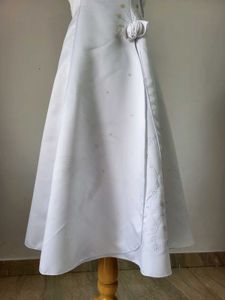 Elegant White Dress , Length 42 Inches
